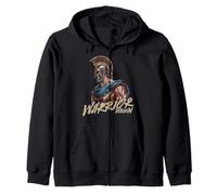 Historical Warrior Gladiator Spartan Greek Roman Vintage Zip Hoodie