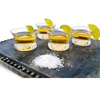 Historically Modern Designs Oaxaca Glasses - Copita Shot Glass, Set of 4, Clear Glass