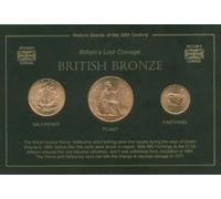 historicgiftsets The Great Britain British Bronze Coin Gift Present Display Set (Britain's Lost Coinage)