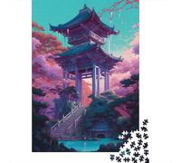 History Building 1000-Piece Puzzle for Adults, 52x38cm/1000pcs, Clean White Cardboard for Sorting; to Complete Gradually over A Weekend