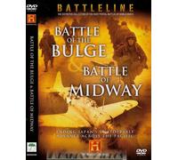 HISTORY CHANNEL - BATTLELINE - BATTLE OF THE BULGE & BATTLE OF MIDWAY - DOCUMENTARY - DVD