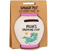 History & Heraldry Bamboo Smash Money Pot Mum's Shopping Fund History & Heraldry Multicolor