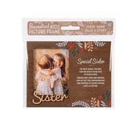 History & Heraldry Child's Picture Frame With Sentimental Caption - Sisters - For 8.5 X 11Cm Photo - Over 90 Titles Available