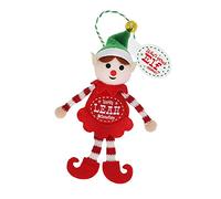 History & Heraldry Elf Personalised Christmas Tree Ornament - Leah