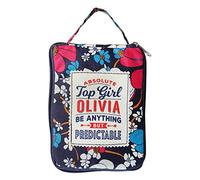 History & Heraldry Fab Girl Foldable Tote Bags - Eco-Friendly Shoulder Tote - Reusable Tote Bag or Mom Bag - Multifunctional Utility Tote Tote Bag - Olivia - Top Girl Multicolored Tote Bag, 16x15”