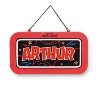 History & Heraldry Light Up Neon Name Sign - Arthur