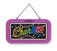 History & Heraldry Light Up Neon Name Sign - Charlotte