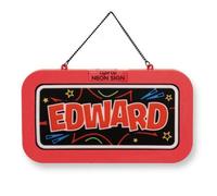 History & Heraldry Light Up Neon Name Sign - Edward