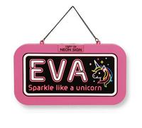History & Heraldry Light Up Neon Name Sign - Eva