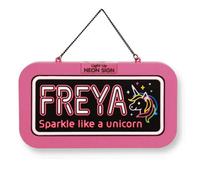 History & Heraldry Light Up Neon Name Sign - Freya