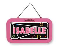 History & Heraldry Light Up Neon Name Sign - Isabelle