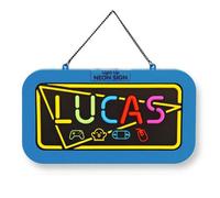 History & Heraldry Light Up Neon Name Sign - Lucas