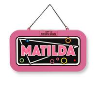 History & Heraldry Light Up Neon Name Sign - Matilda