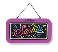 History & Heraldry Light Up Neon Name Sign - Sophia