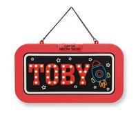 History & Heraldry Light Up Neon Name Sign - Toby