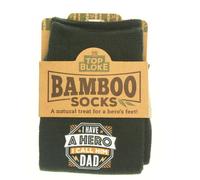 History & Heraldry Men's Bamboo Socks Hero Dad UK 6-11 in Green History & Heraldry Green 6-11