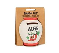 History & Heraldry Personalised Bamboo Smash Pot Money box (Alfie)