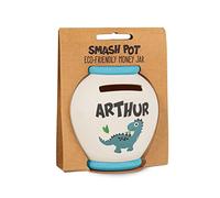 History & Heraldry Personalised Bamboo Smash Pot Money box (Arthur)