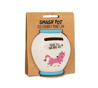 History & Heraldry Personalised Bamboo Smash Pot Money box (Kittens blank with sticker)