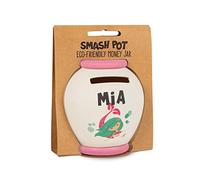 History & Heraldry Personalised Bamboo Smash Pot Money box (Mia)