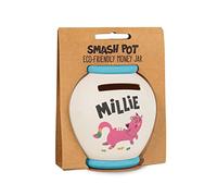 History & Heraldry Personalised Bamboo Smash Pot Money box (Millie)