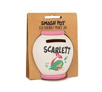 History & Heraldry Personalised Bamboo Smash Pot Money box (Scarlett)