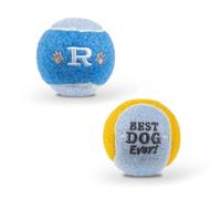 History & Heraldry Personalised Dog Balls - Pet Toy for Fun & Play - Durable, Chew-Resistant Fetch Balls for Small, Medium & Large Dogs. (Medium, R)