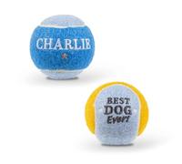 History & Heraldry Personalised Dog Balls - Pet Toy for Fun & Play - Durable, Chew-Resistant Fetch Balls for Small, Medium & Large Dogs. (Medium, Charlie)