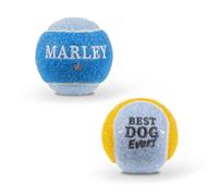 History & Heraldry Personalised Dog Balls - Pet Toy for Fun & Play - Durable, Chew-Resistant Fetch Balls for Small, Medium & Large Dogs (Marley)