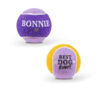 History & Heraldry Personalised Dog Balls - Pet Toy for Fun & Play - Durable, Chew-Resistant Fetch Balls for Small, Medium & Large Dogs (Bonnie)
