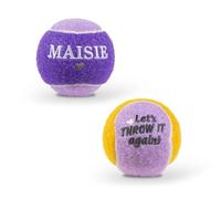 History & Heraldry Personalised Dog Balls - Pet Toy for Fun & Play - Durable, Chew-Resistant Fetch Balls for Small, Medium & Large Dogs (Maisie)