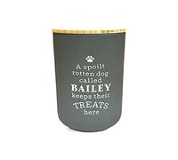 History & Heraldry Personalised Dog Treat Jar - Bailey