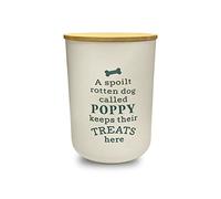 History & Heraldry Personalised Dog Treat Jar - Poppy