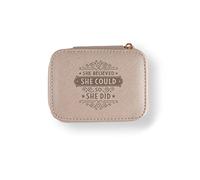 History & Heraldry Personalised Jewellery Boxes - She believed she could so she did