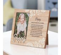 History & Heraldry Personalised Kids Picture Frame - Poppy in Brown History & Heraldry Brown