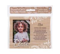 History & Heraldry Personalised Kids Wooden Picture Frame - Elsie in Brown History & Heraldry Brown
