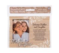 History & Heraldry Personalised Kids Wooden Picture Frame - Mother & Daughter in Brown History & Heraldry Brown