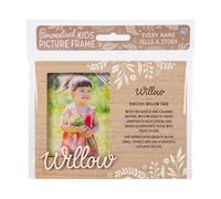 History & Heraldry Personalised Kids Wooden Picture Frame - Willow in Brown History & Heraldry Brown