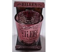 History & Heraldry Personalised Metallic Candle Pot Votive/Tealight Holder - Eileen