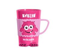 History & Heraldry Personalised Monster Mug - Pre Personalised with Popular Names Funny Monster Shaped - Unique Gift for Birthdays, Halloween, or Christmas (Evelyn)