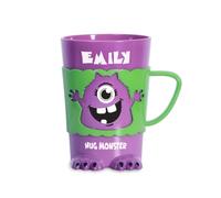 History & Heraldry Personalised Monster Mug - Pre Personalised with Popular Names Funny Monster Shaped - Unique Gift for Birthdays, Halloween, or Christmas (Emily)