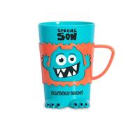 History & Heraldry Personalised Monster Mug - Pre Personalised with Popular Names Funny Monster Shaped - Unique Gift for Birthdays, Halloween, or Christmas (Special Son)