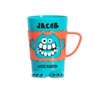 History & Heraldry Personalised Monster Mug - Pre Personalised with Popular Names Funny Monster Shaped - Unique Gift for Birthdays, Halloween, or Christmas (Jacob)