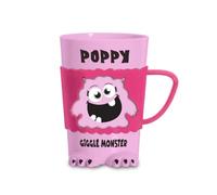 History & Heraldry Personalised Monster Mug - Pre Personalised with Popular Names Funny Monster Shaped - Unique Gift for Birthdays, Halloween, or Christmas (Poppy)
