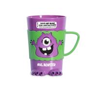History & Heraldry Personalised Monster Mug - Pre Personalised with Popular Names Funny Monster Shaped - Unique Gift for Birthdays, Halloween, or Christmas (Hug Monster)