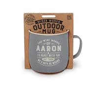 History & Heraldry Personalised Outdoor Mug (Aaron)