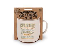 History & Heraldry Personalised Outdoor Mug (Christine)
