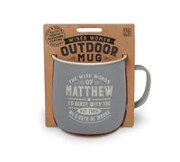 History & Heraldry Personalised Outdoor Mug (Matthew)