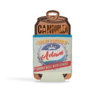 History & Heraldry Pre-Personalised Can Cooler Gift With Over 80 Popular Names And Themes - Adam - Fits Cans And Bottles