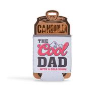 History & Heraldry Pre-Personalised Can Cooler Gift With Over 80 Popular Names And Themes - Dad - Fits Cans And Bottles